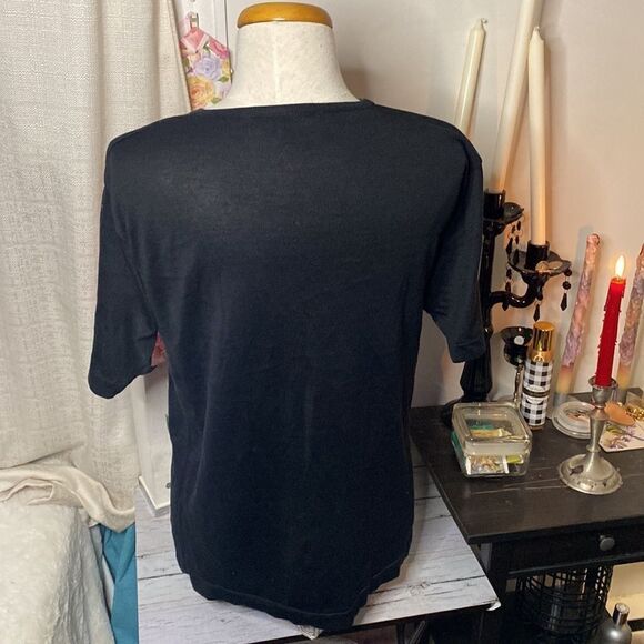 🌷 Patrick Tricot🌷 100% Silk Knit Short Sleeve Top - Picture 5 of 7